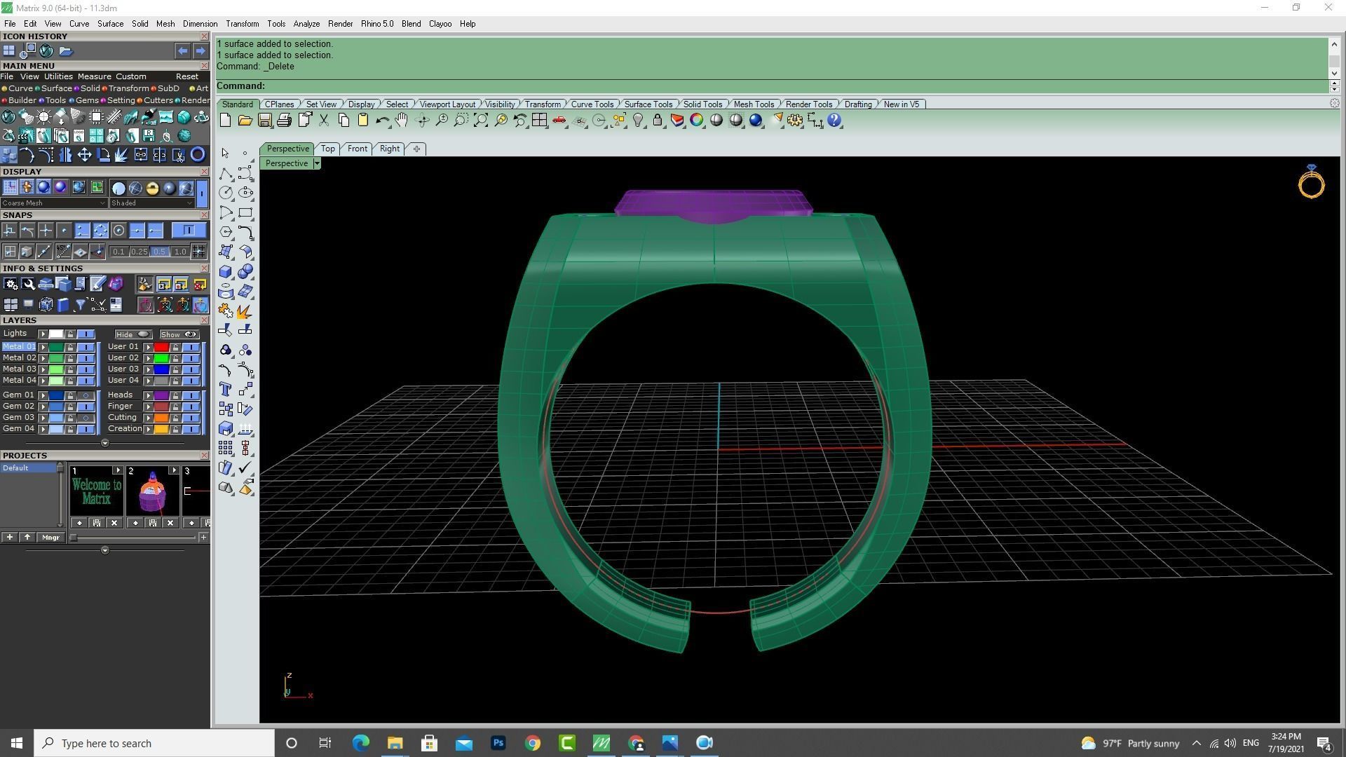 3d-Model men ring 3D print model_23