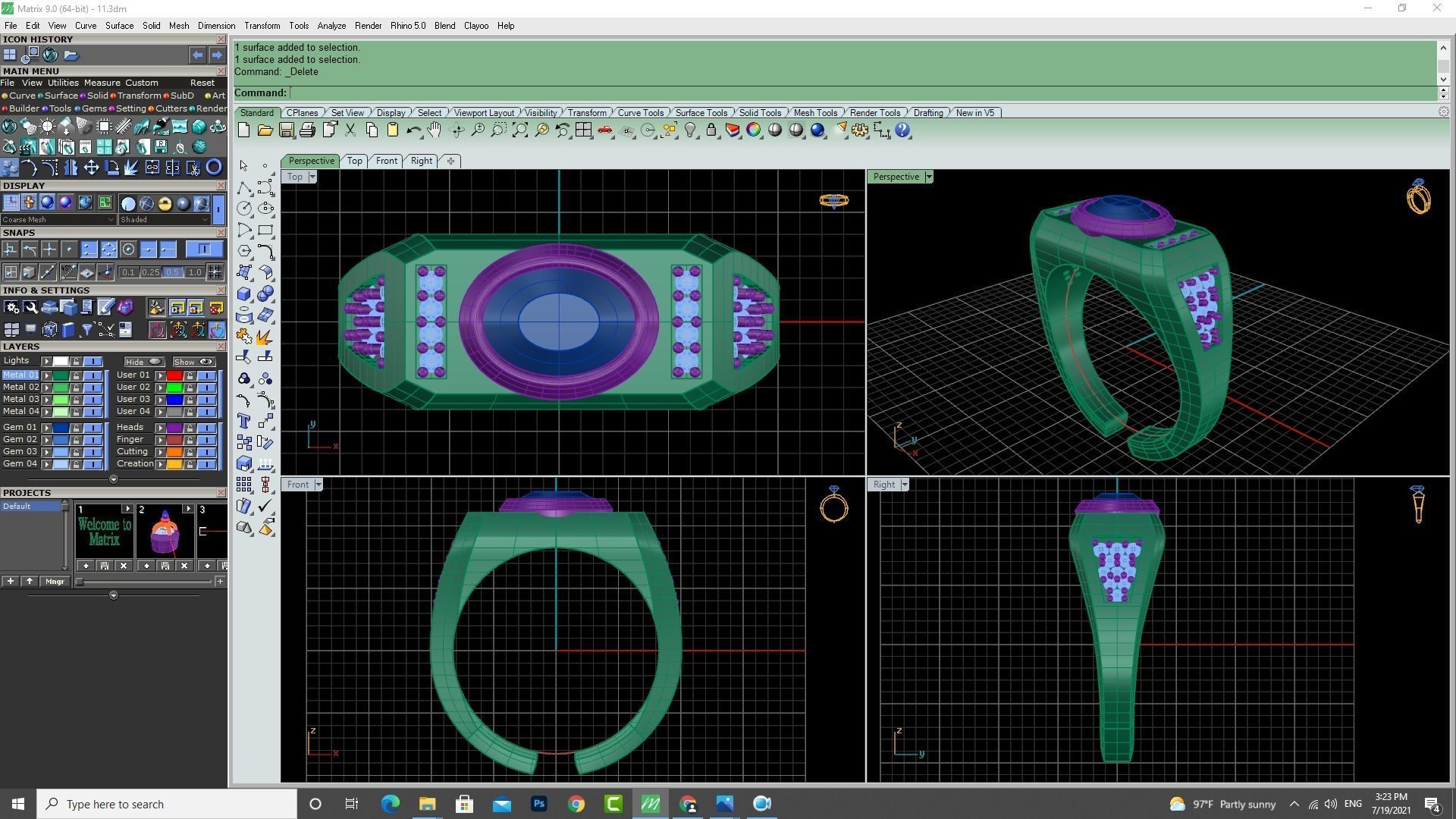 3d-Model men ring 3D print model_18