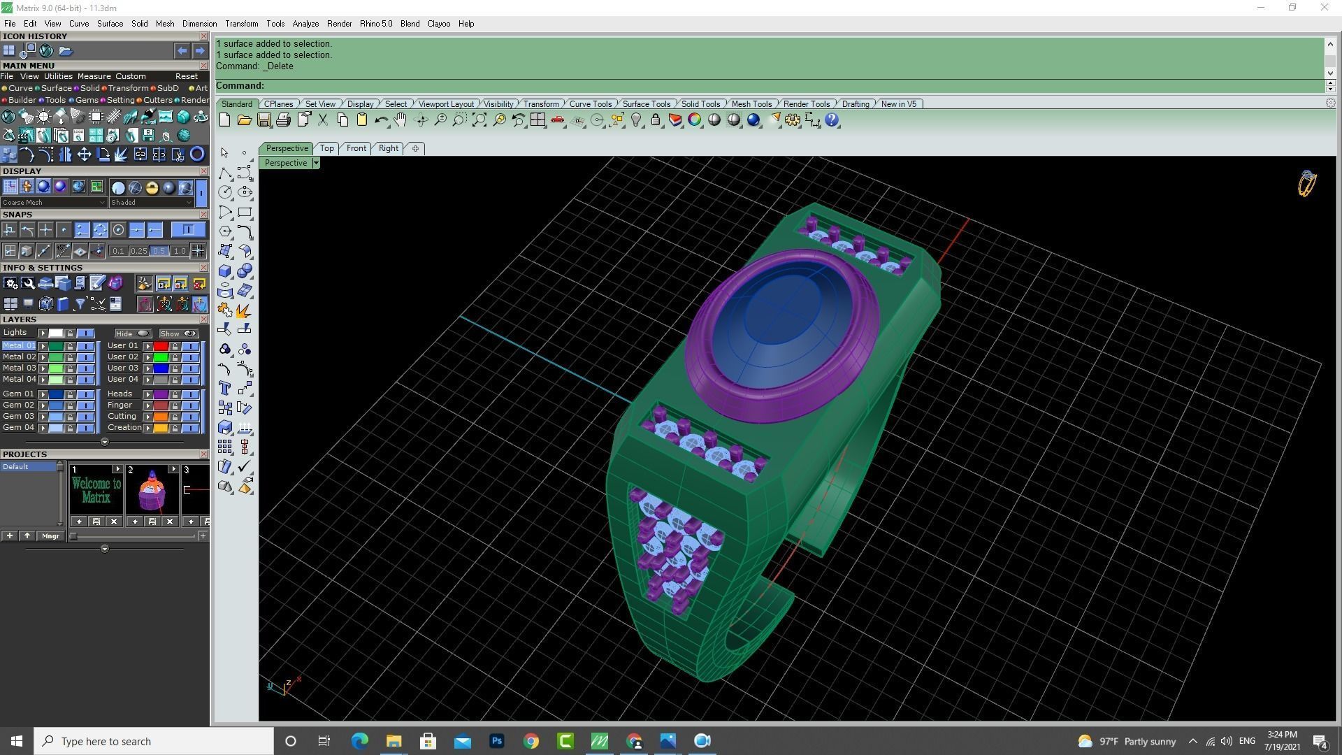 3d-Model men ring 3D print model_17