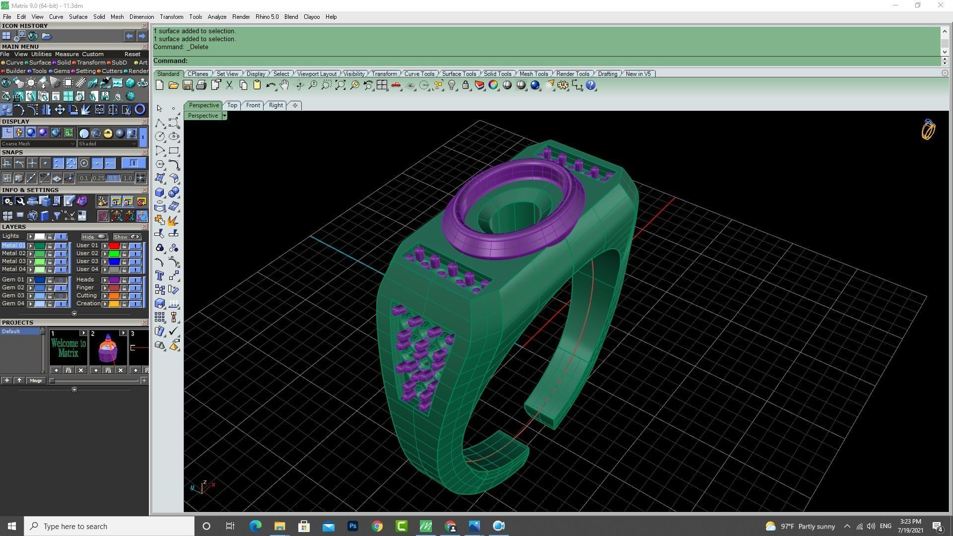 3d-Model men ring 3D print model_24