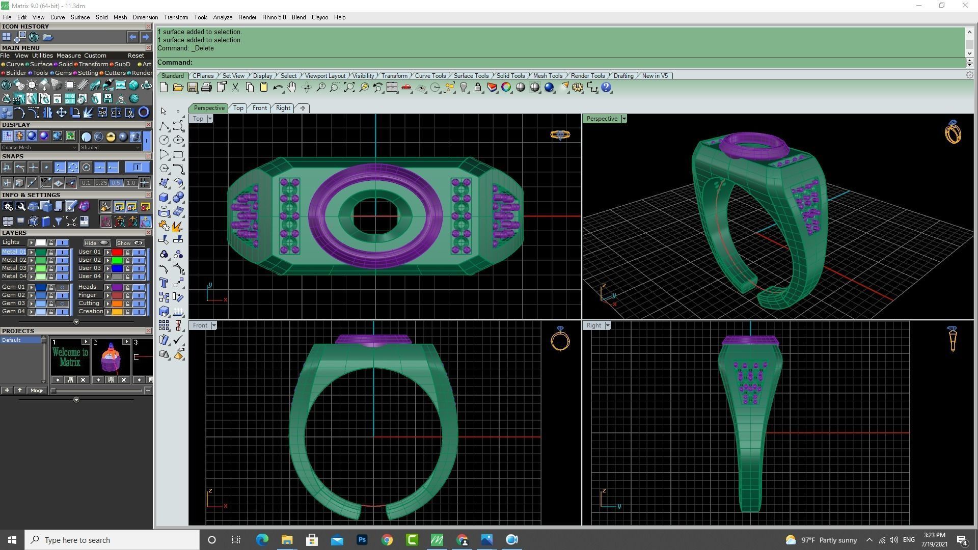 3d-Model men ring 3D print model_19