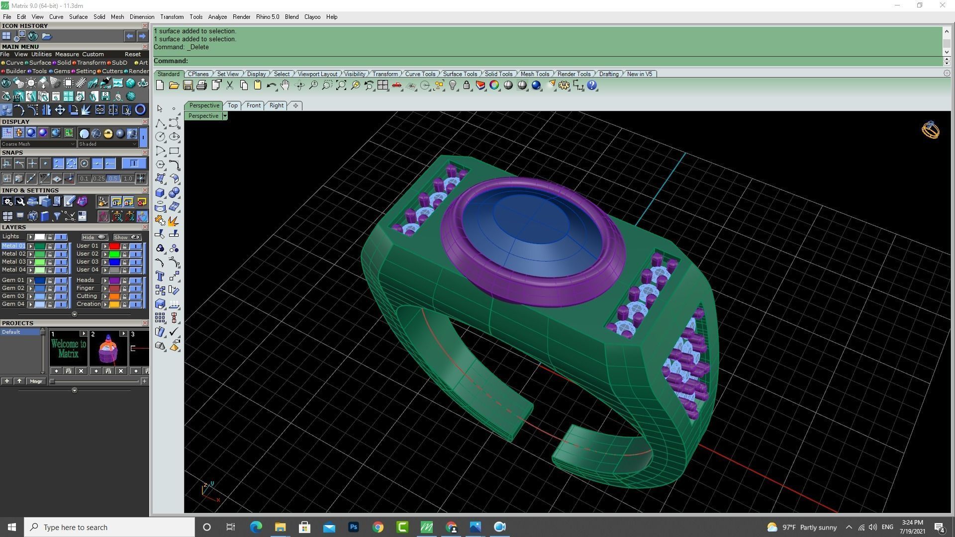3d-Model men ring 3D print model_14