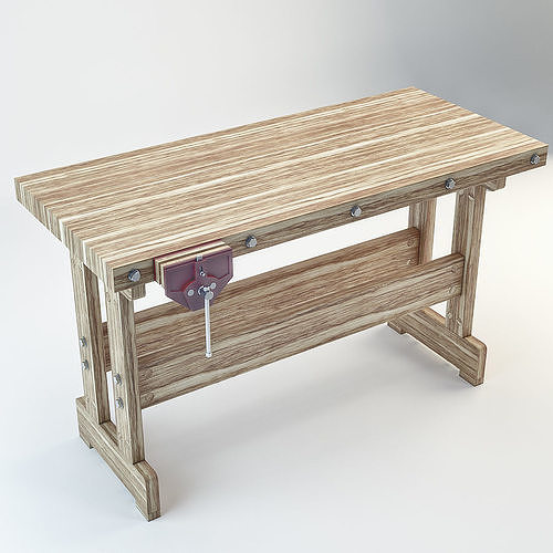 Woodworking bench 3D model