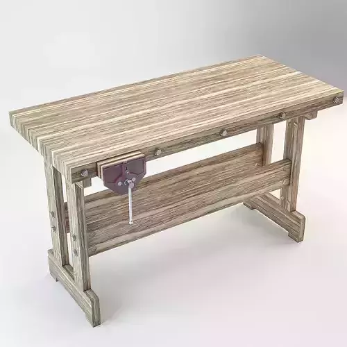 Woodworking bench 3D model