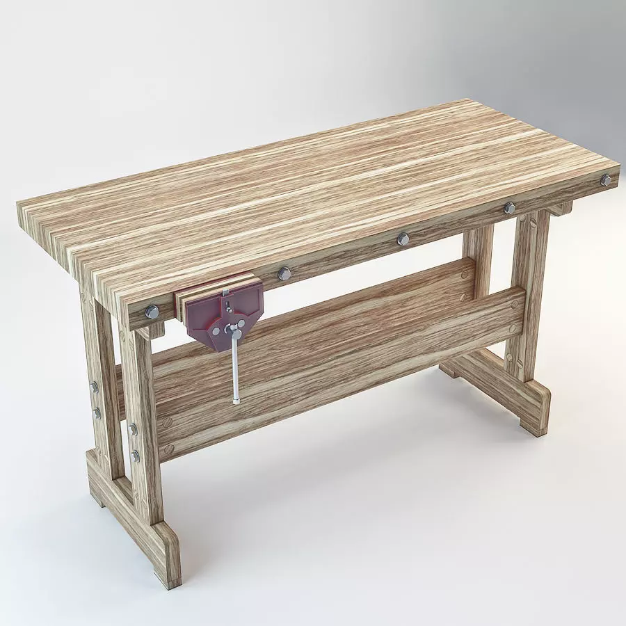 Woodworking bench 3D model
