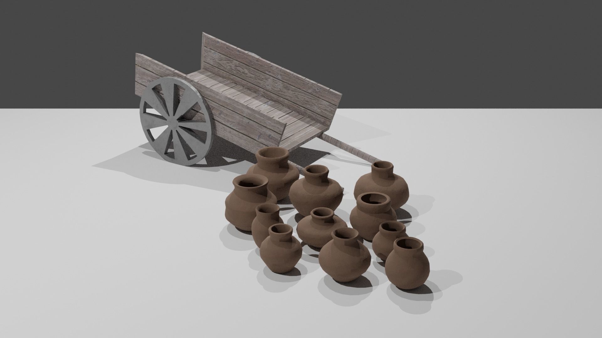 Medieval Game Set Low-poly 3D model_4