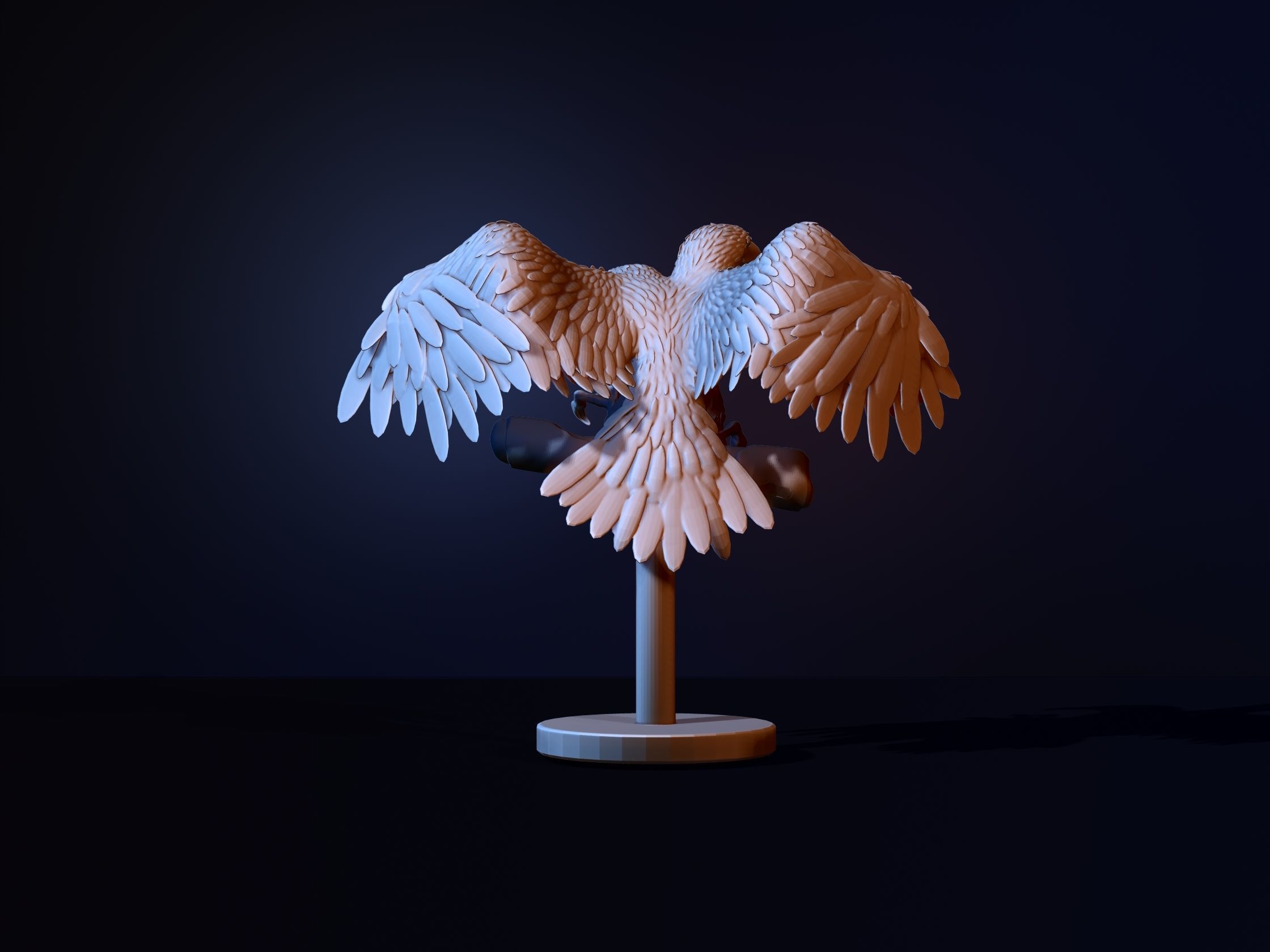 two-headed eagle 3D print model_7