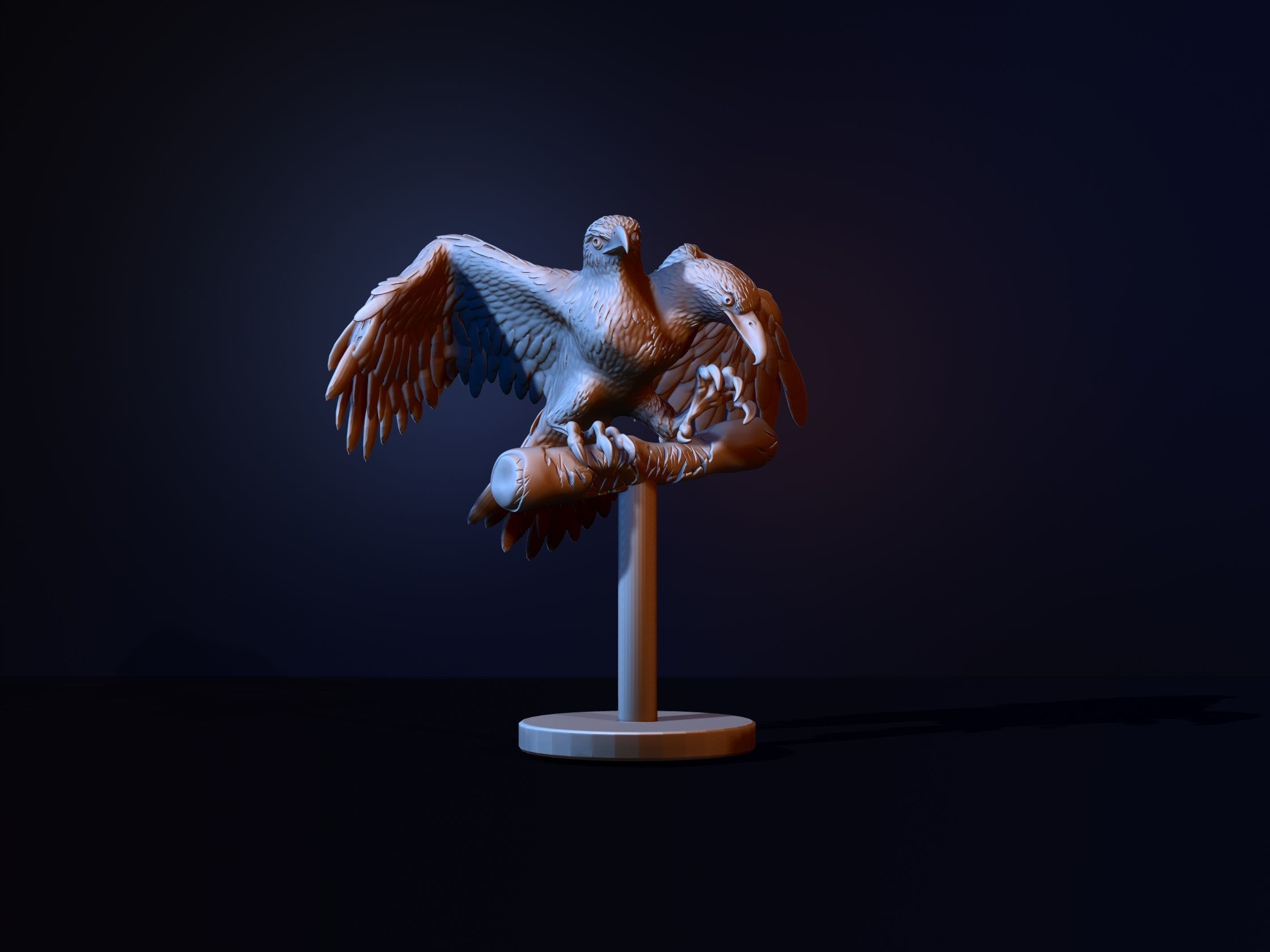 two-headed eagle 3D print model_9