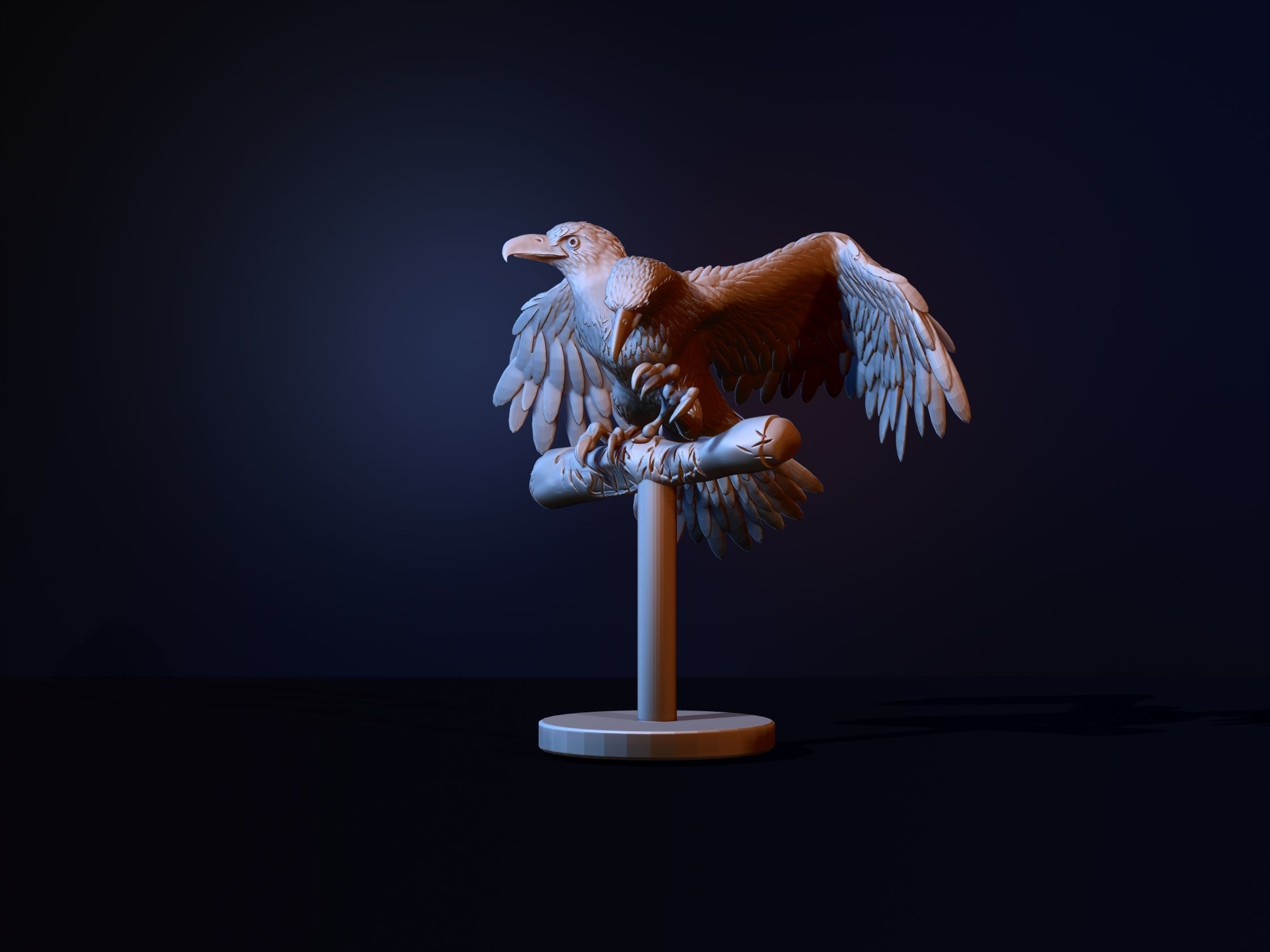 two-headed eagle 3D print model_4