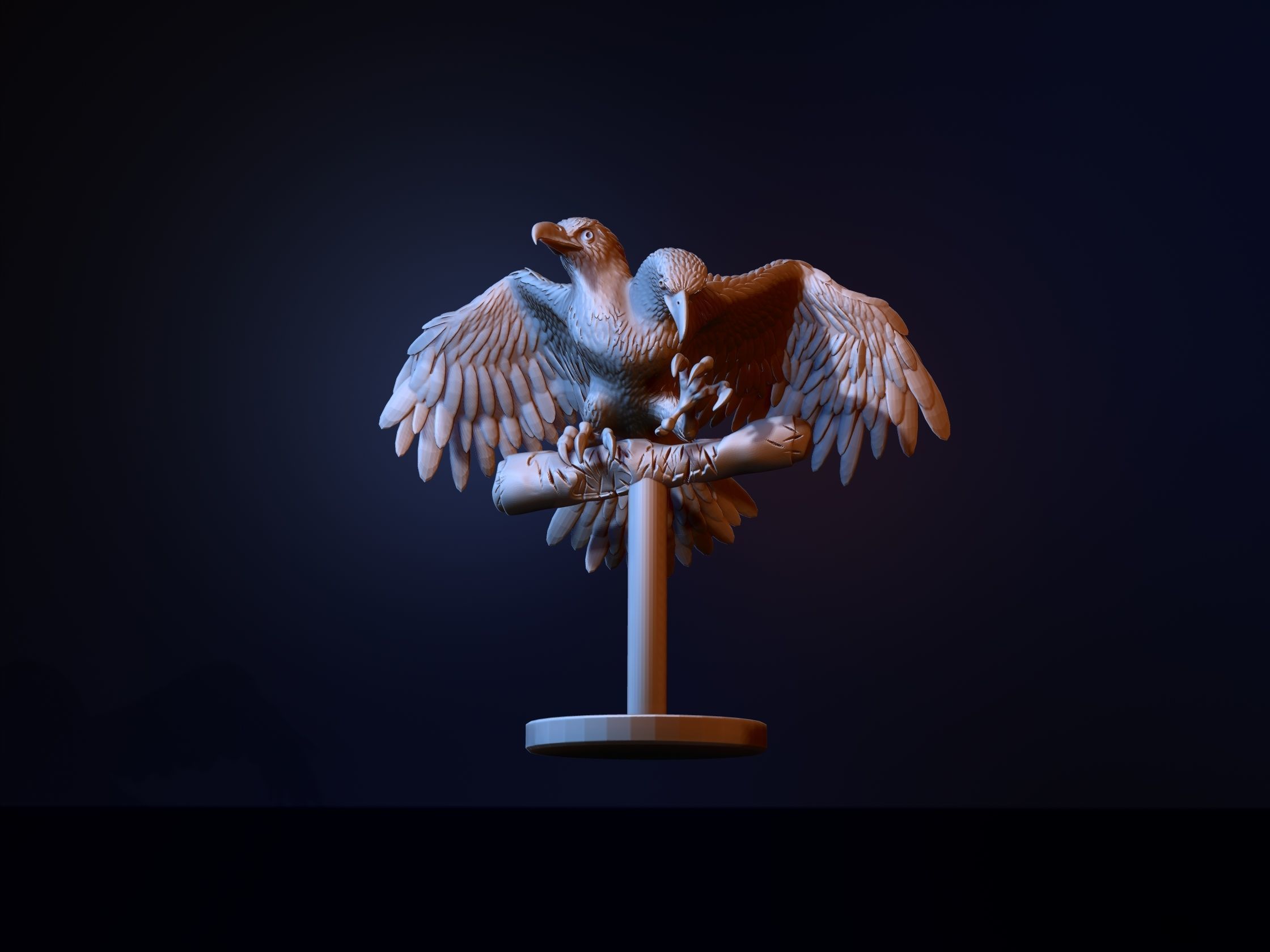 two-headed eagle 3D print model_1