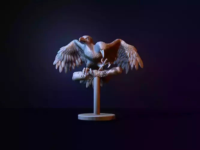 two-headed eagle 3D print model