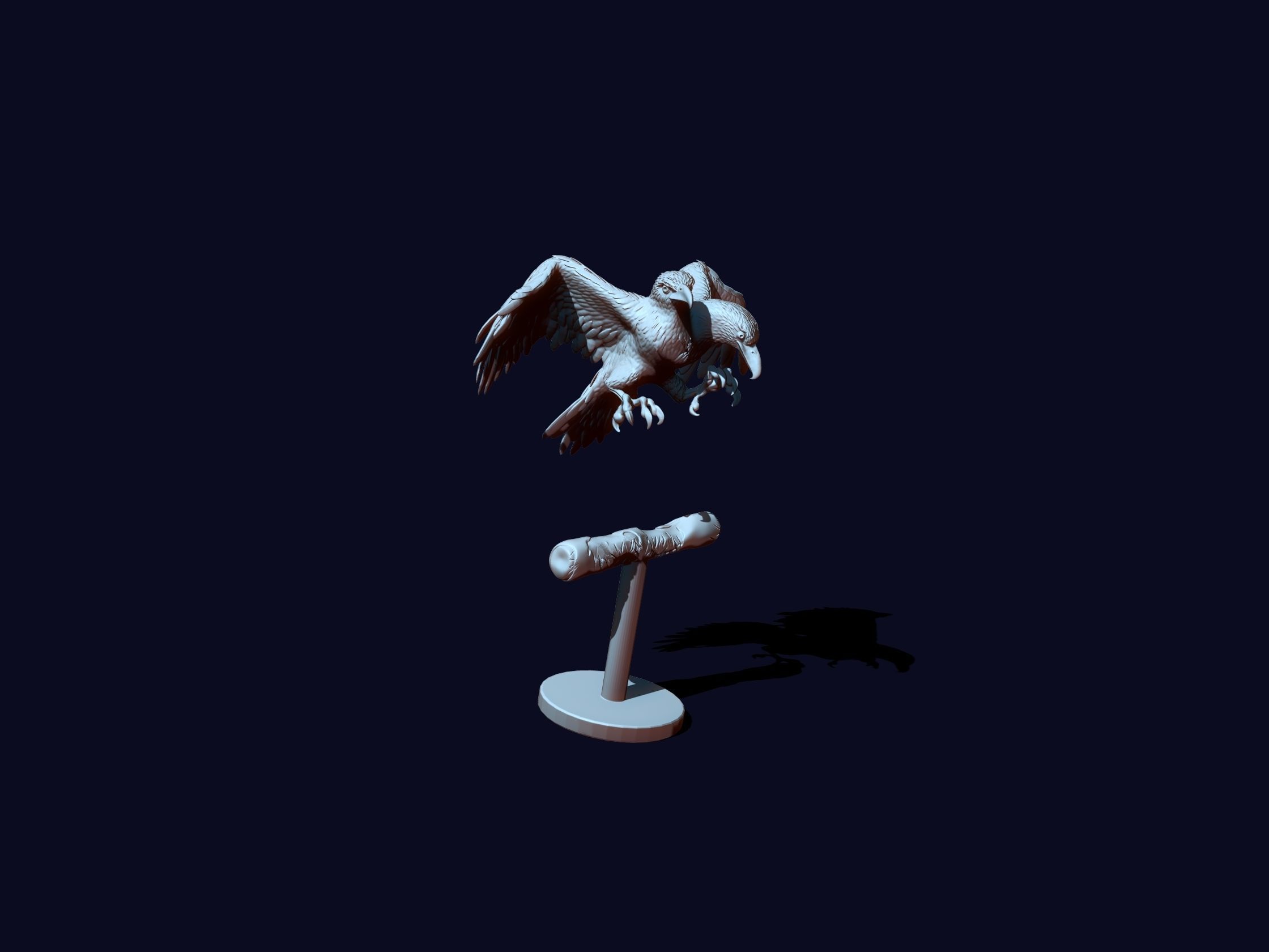 two-headed eagle 3D print model_10