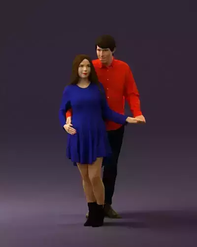 Man holding woman behind 0805