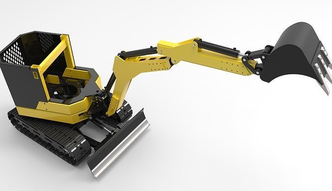 Mini Excavateur 3D model
