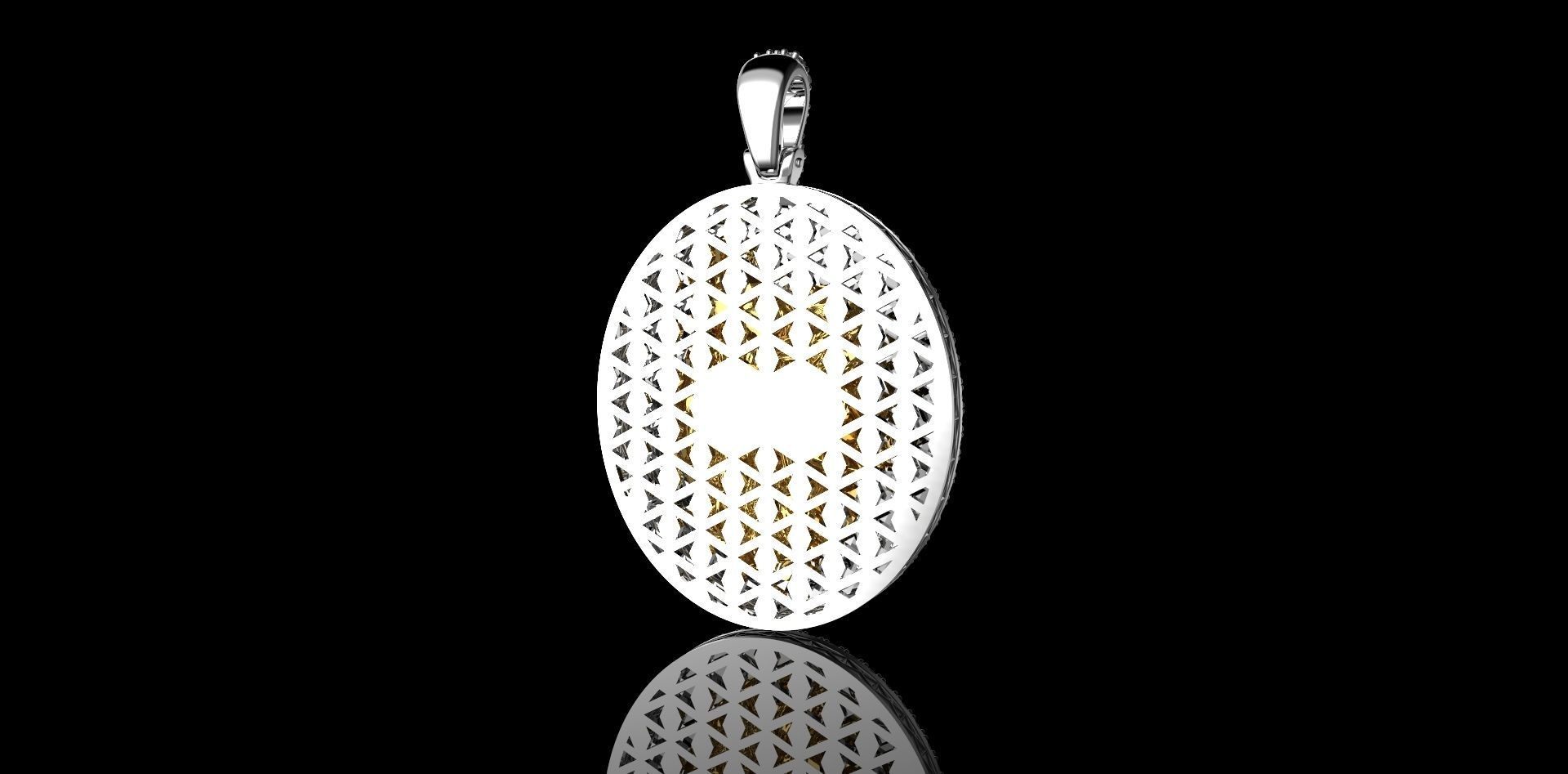 Pendant girl in the image of a wolf 3D print model_7