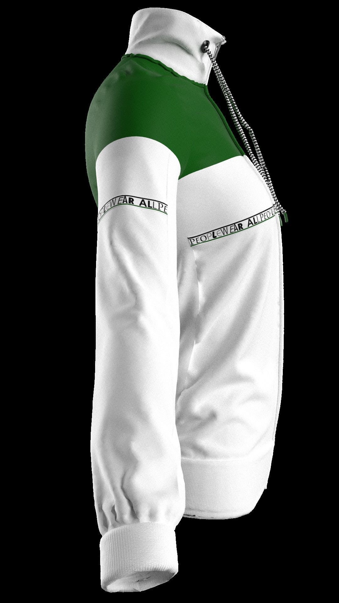 Ladies High-neck Jacket in Marvelous Designer  Low-poly 3D model_4