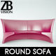 Round sofa 3D model_14