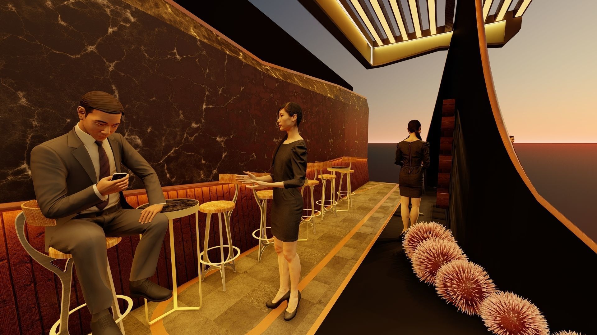 Exhibition stand  3D model_3
