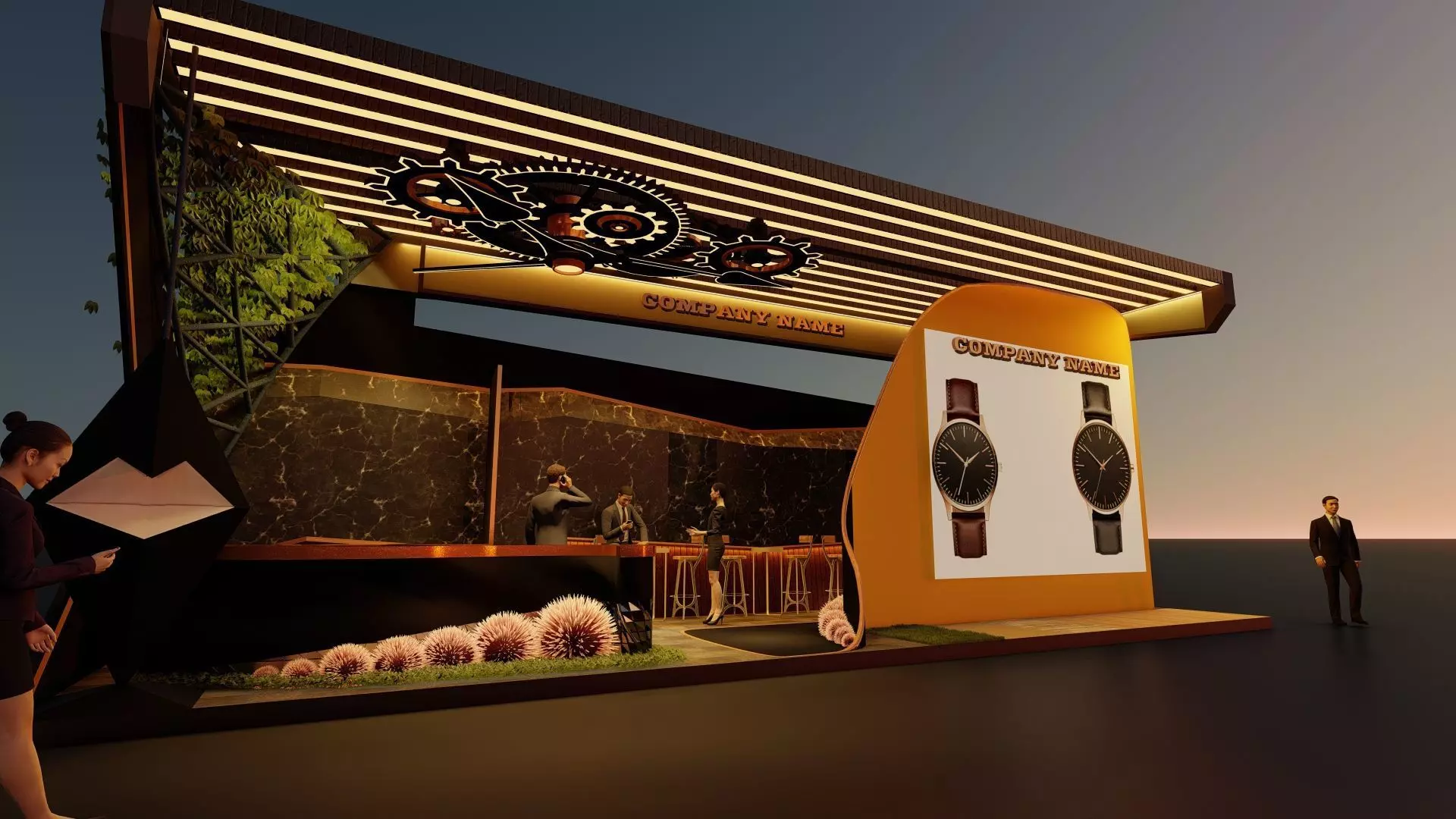 Exhibition stand  3D model_0