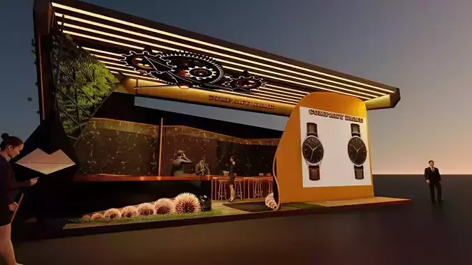 Exhibition stand  3D model