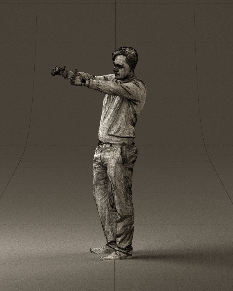 Man in blue top holding hans as photographer 0838 3D model_29