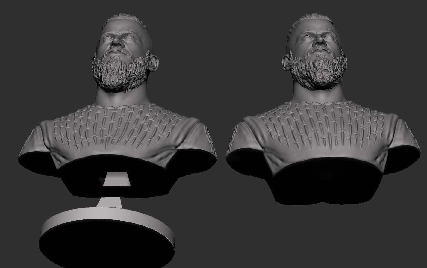 Ragnar Lothbrok Bust 3D print model_19