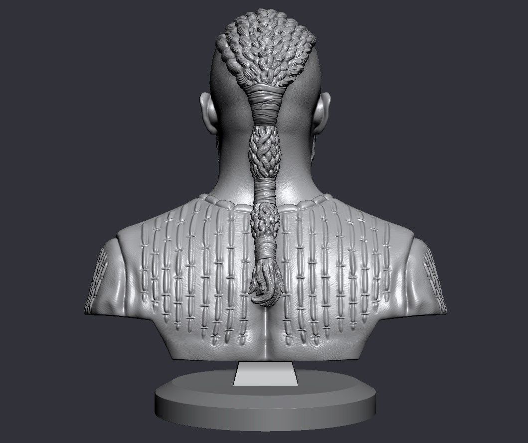 Ragnar Lothbrok Bust 3D print model_15