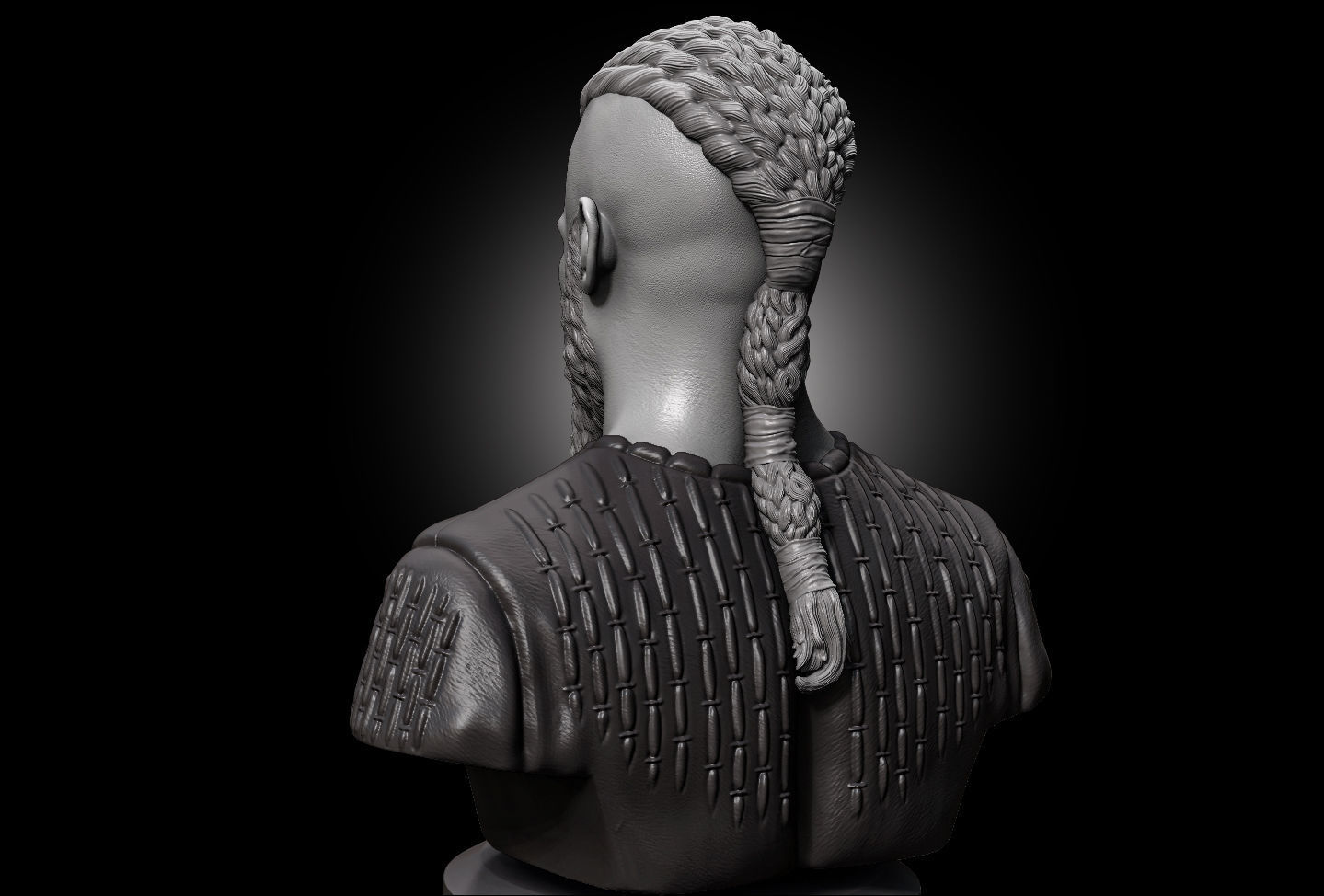 Ragnar Lothbrok Bust 3D print model_5
