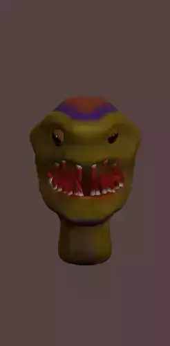 Alien-creature-obj-3D Model monster head