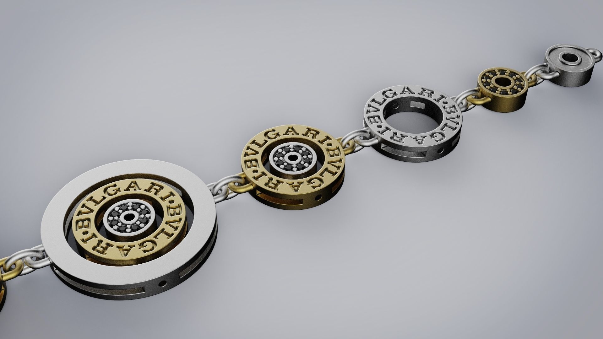 bracelet BVLGARI 3D print model_1