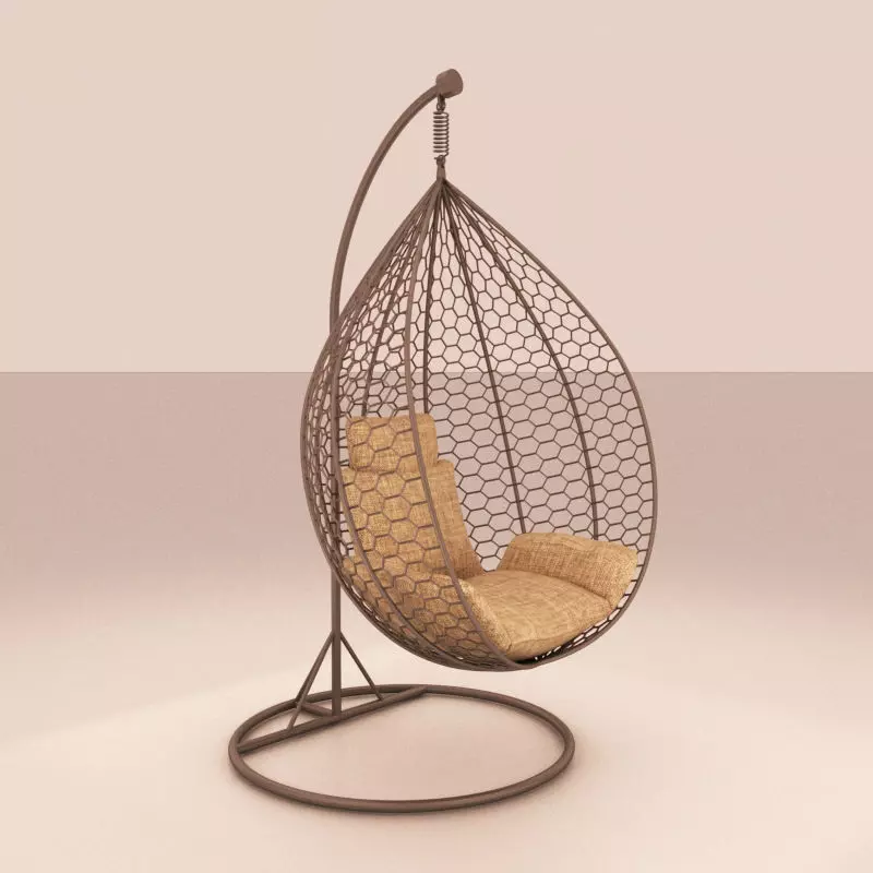 hanging Chair Free 3D model_0