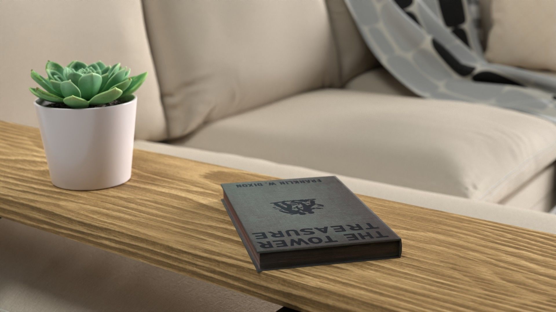 Sofa Mit Chaise lounge  3D model_3