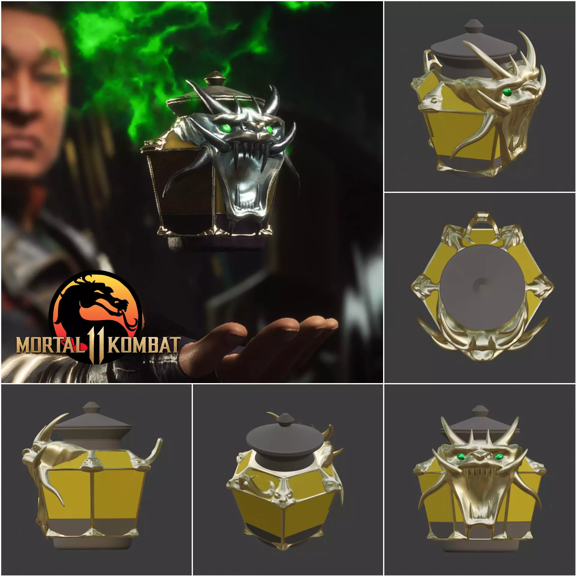 Shang Tsung souls phylacteries - Lost Souls of Gebrendan 3D print model
