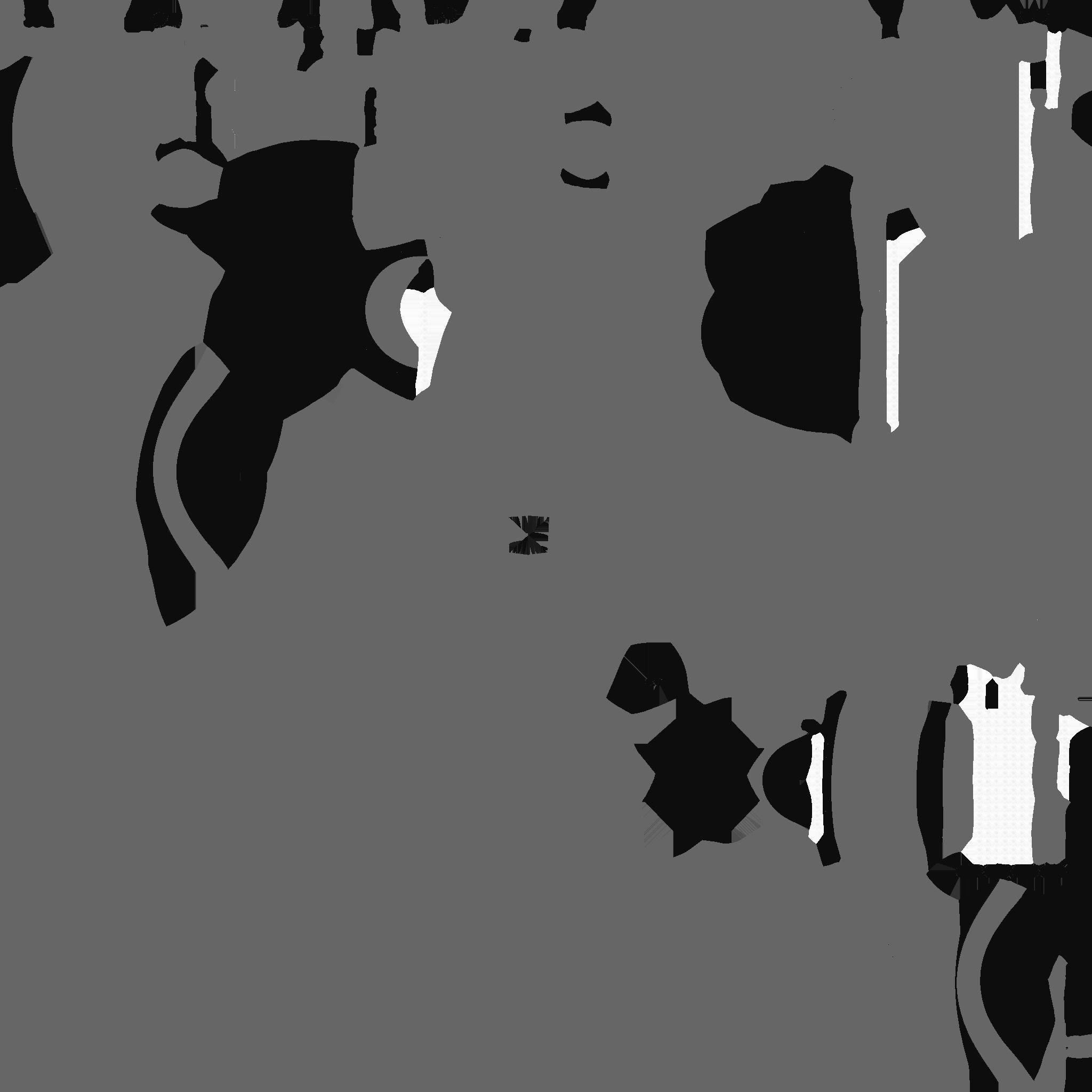 Cartoon Airship 02 - Black Pirate - Low Poly Ship Low-poly 3D model_26