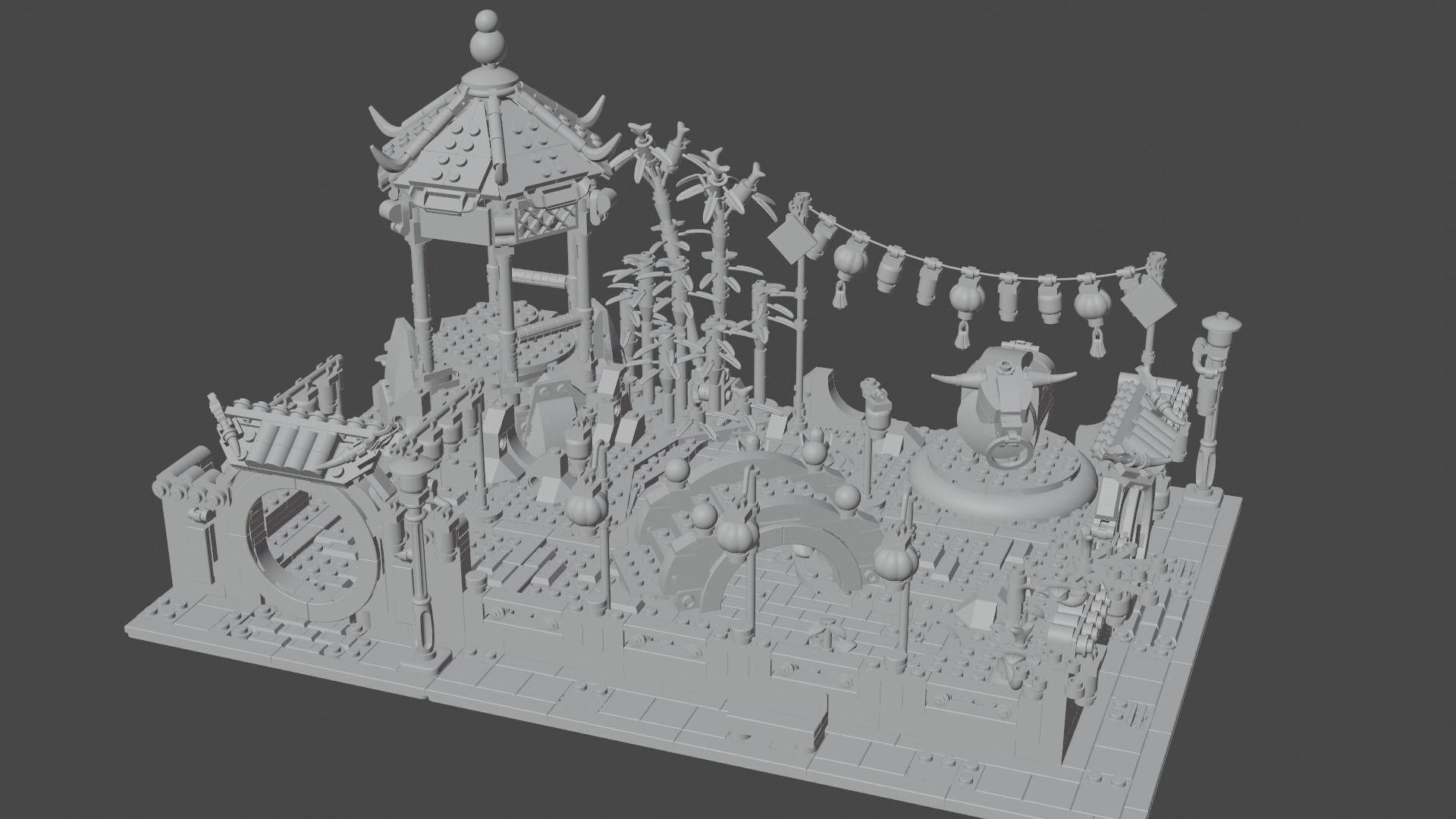 Lego 80107 Spring Lantern Festival 3D model_3