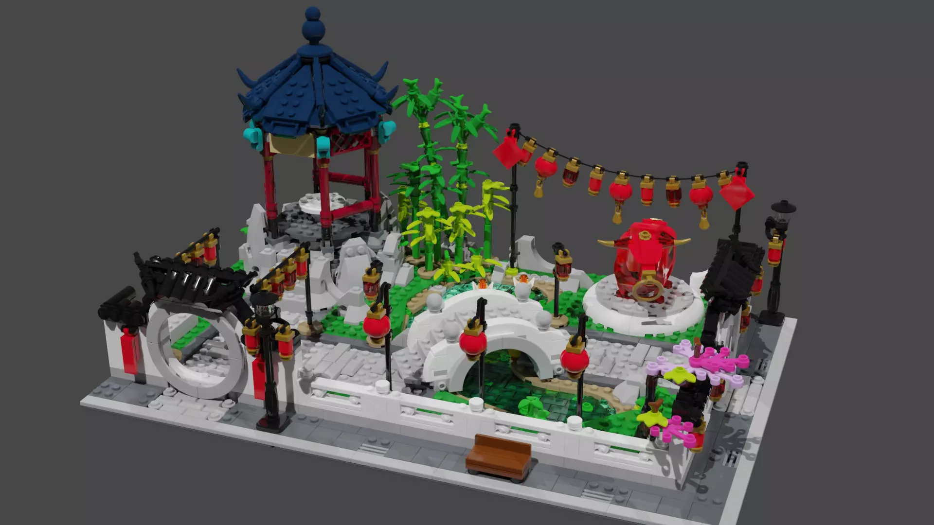 Lego 80107 Spring Lantern Festival 3D model_0