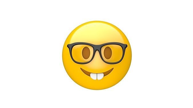 Apple Nerd Face 3D model