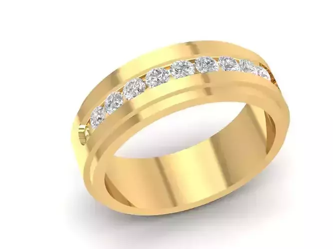 Classic Channel Set Diamond Band 1530