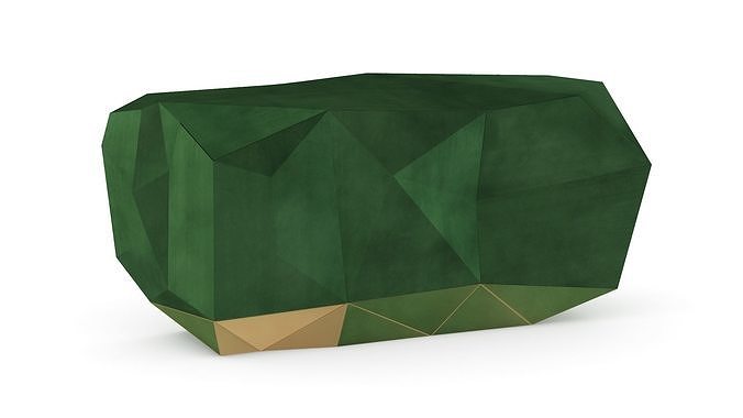 Boca Do Labo Diamond Emerald Sideboard Low-poly 3D model