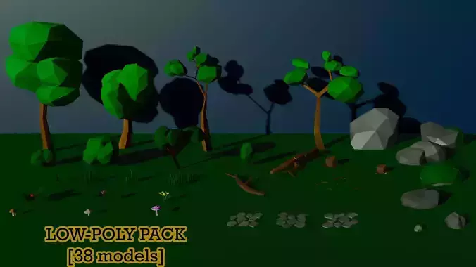 Low Poly Assets pack Low Poly 3D model for games