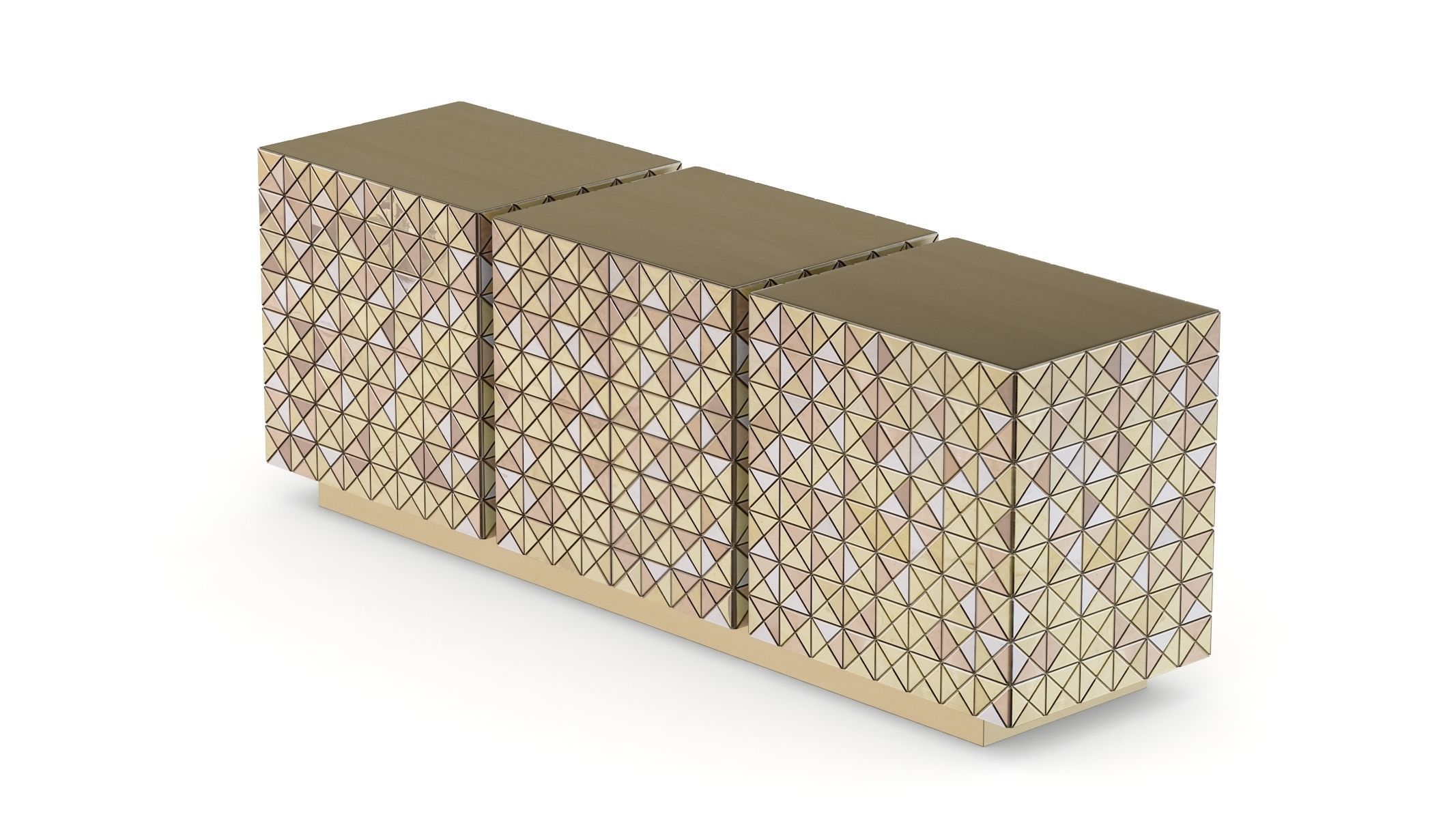 Boca Do Labo Pixel Sideboard Low-poly 3D model_2