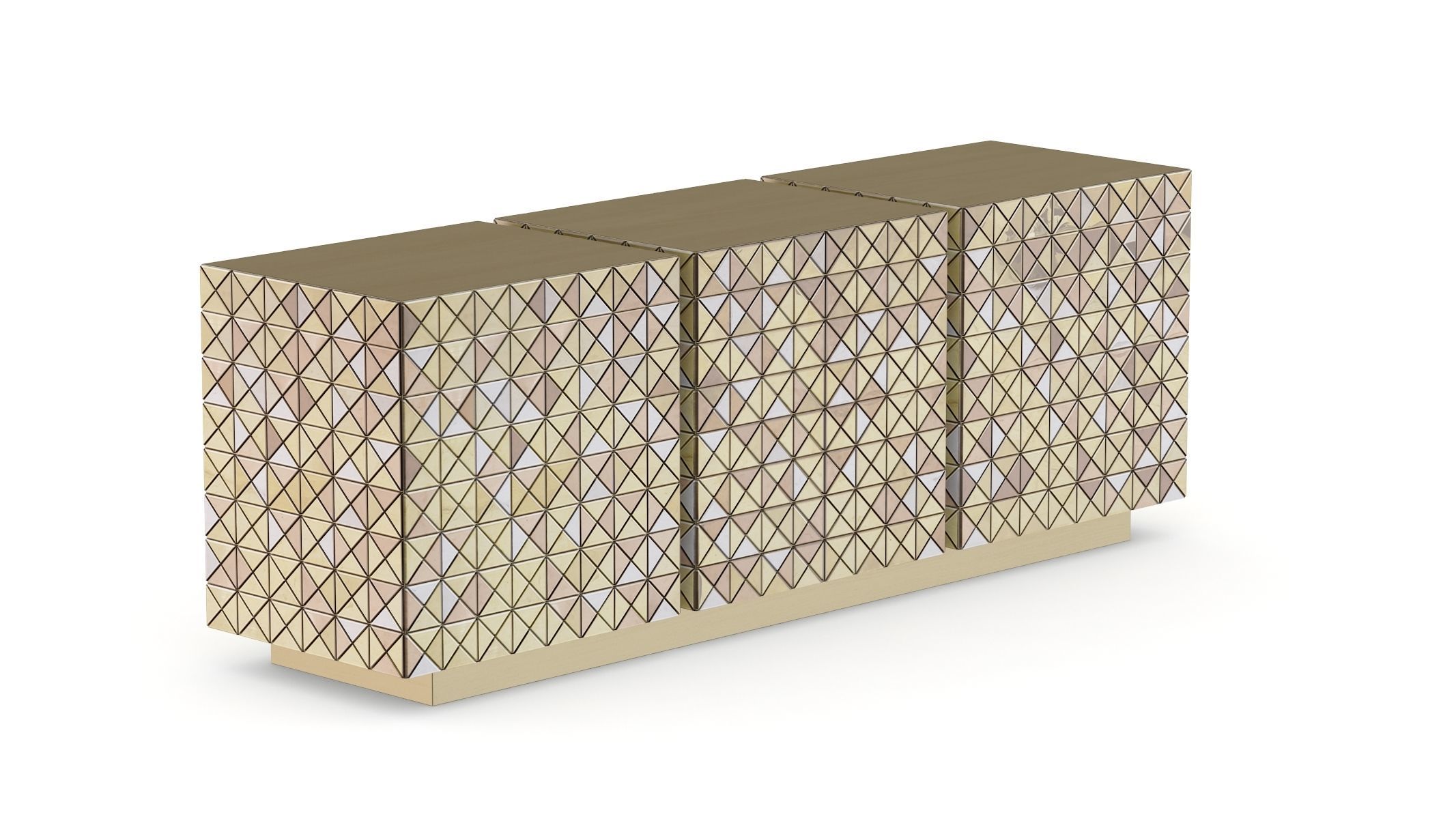 Boca Do Labo Pixel Sideboard Low-poly 3D model_1