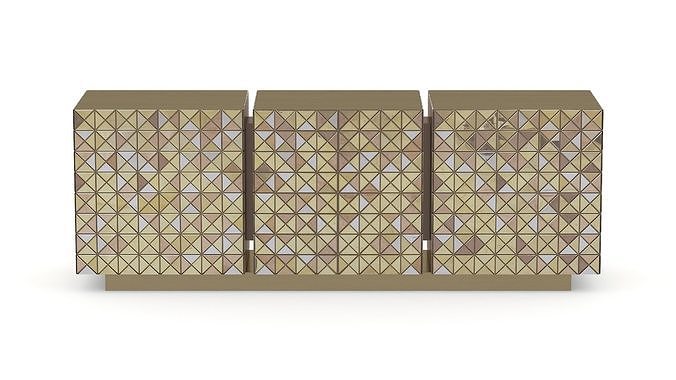 Boca Do Labo Pixel Sideboard Low-poly 3D model
