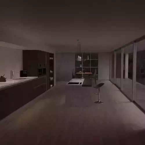 Modern House Interior In the Forest