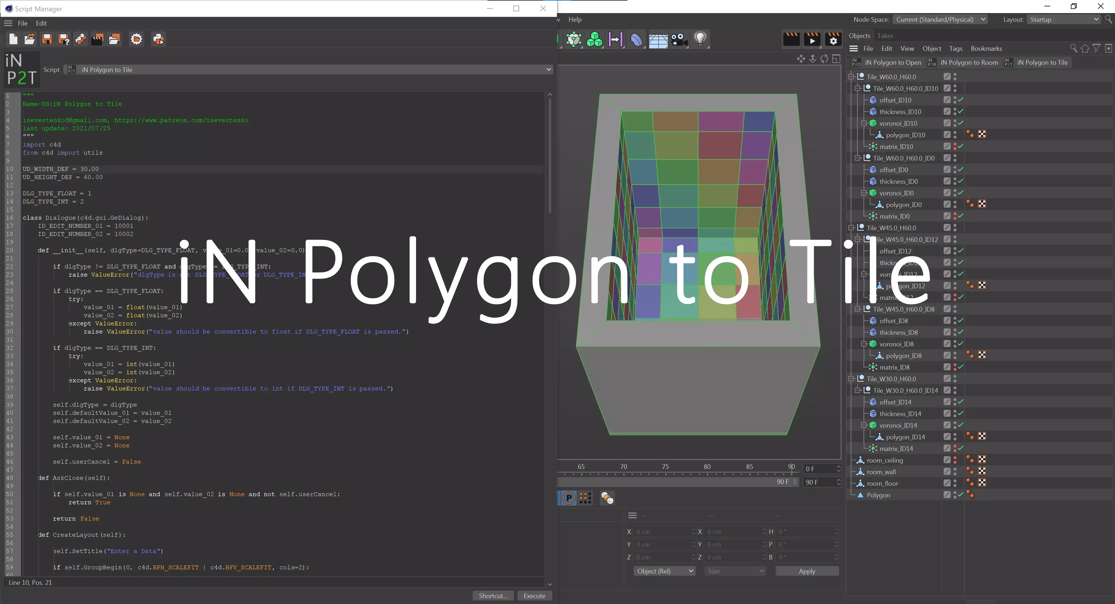 iN Polygon to Tile 3D model_0