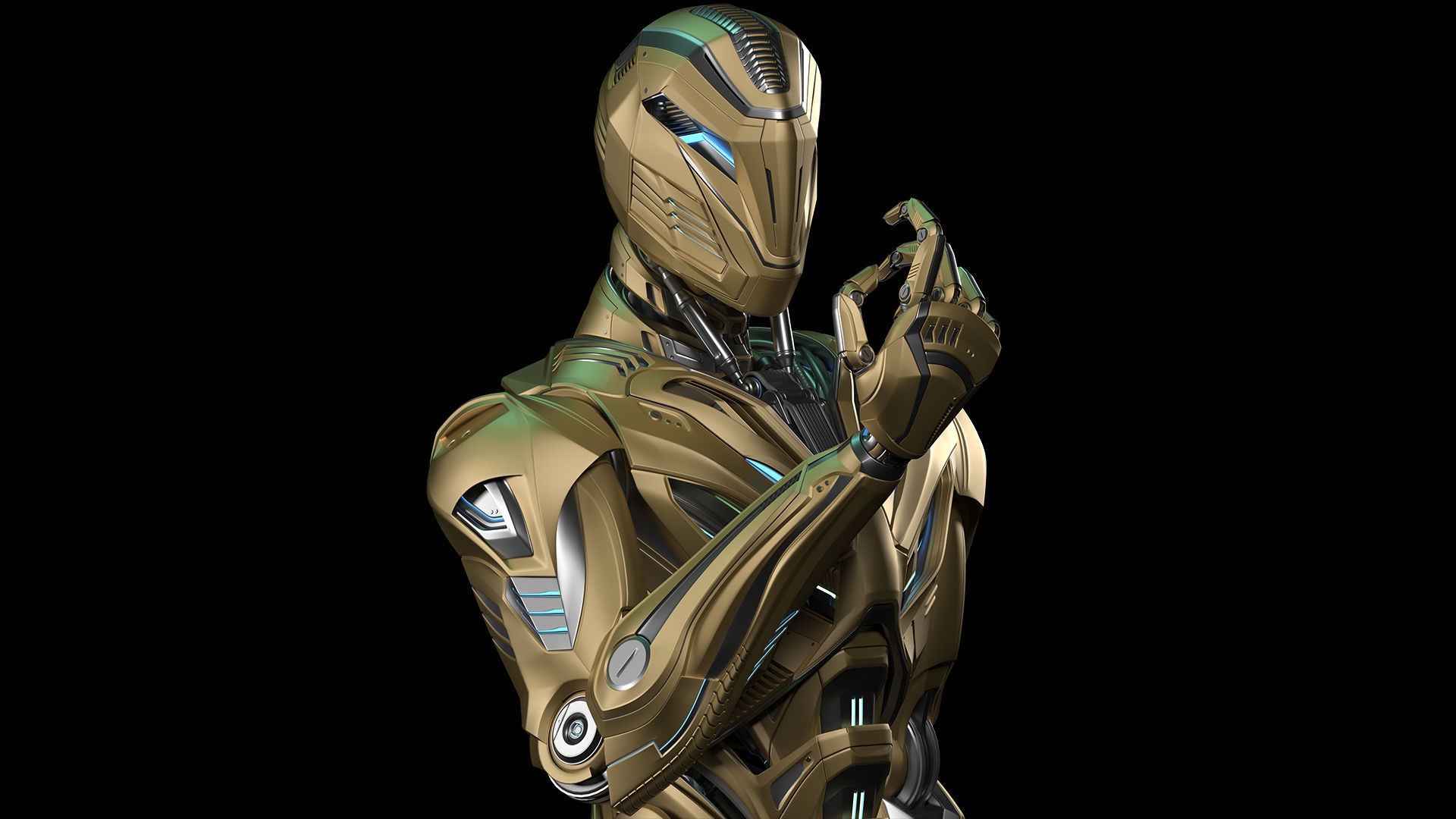 ROBOT ALIEN MECH - RIGGED - ADVANCED EDITION 3D model_2