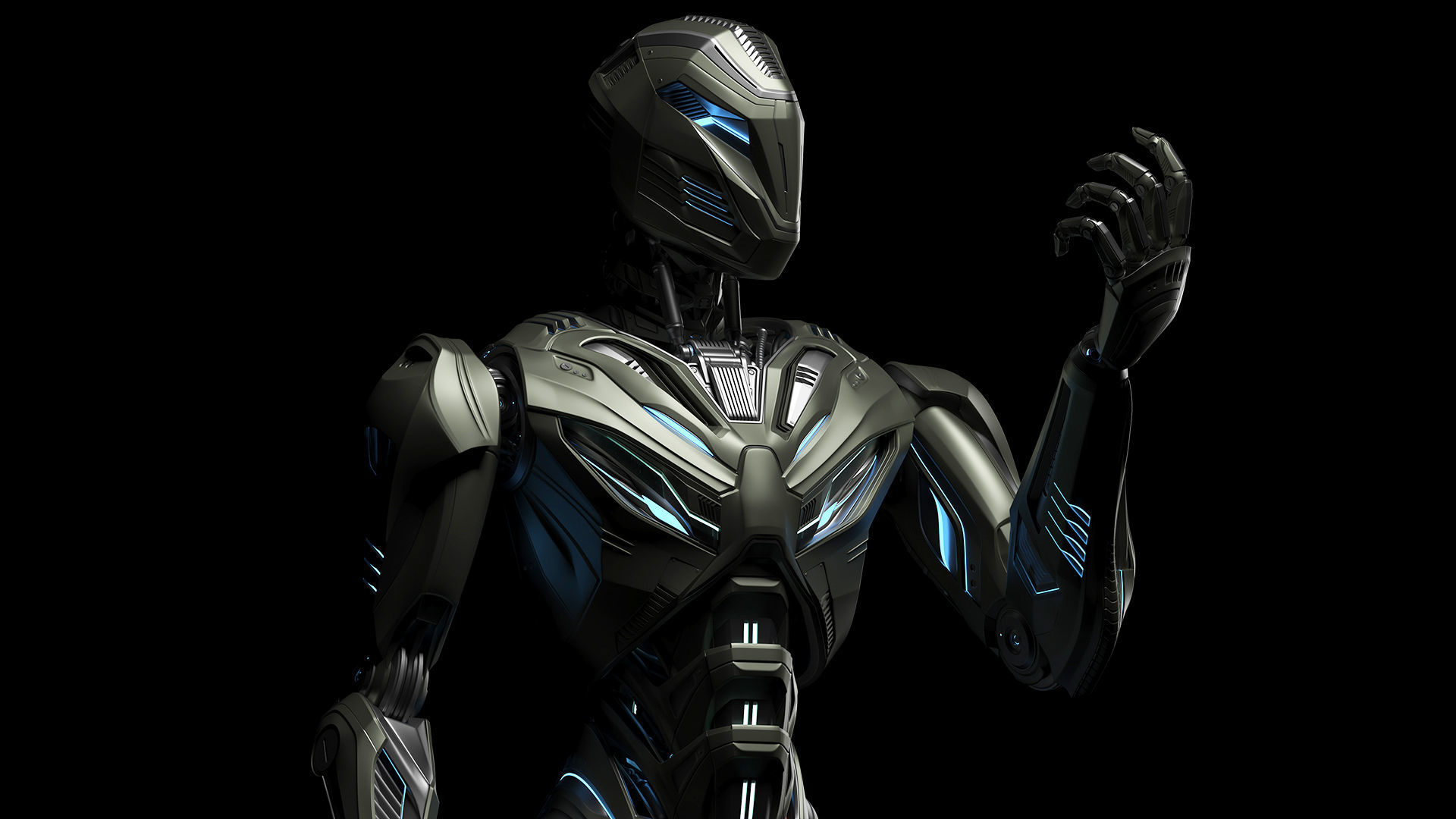 ROBOT ALIEN MECH - RIGGED - ADVANCED EDITION 3D model_18