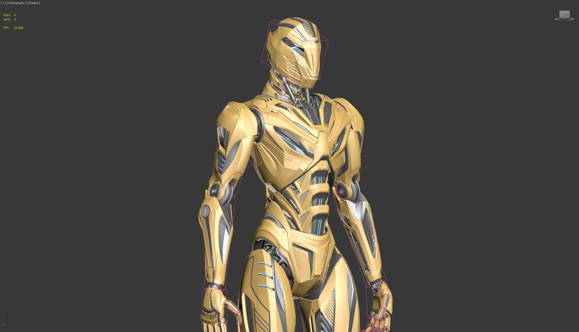 ROBOT ALIEN MECH - RIGGED - ADVANCED EDITION 3D model_21