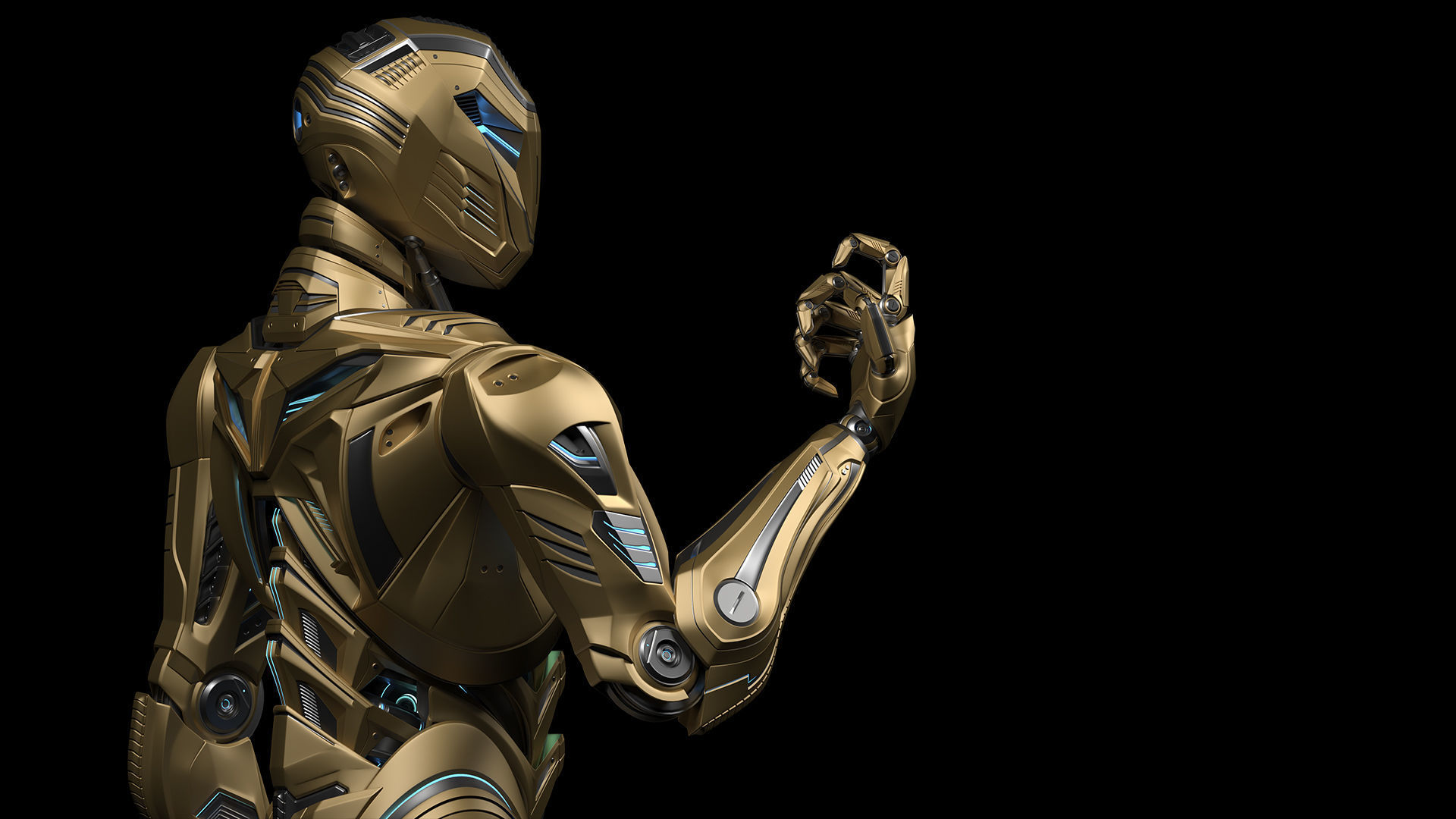 ROBOT ALIEN MECH - RIGGED - ADVANCED EDITION 3D model_17