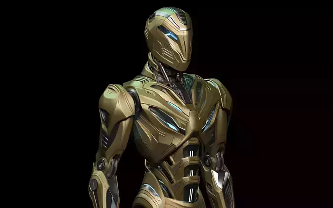 ROBOT ALIEN MECH - RIGGED - ADVANCED EDITION 3D model